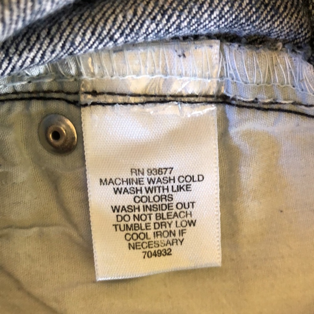Liz Clairborne Blue Jeans Mid Rise Straight Leg Size 10 - Picture 6 of 7
